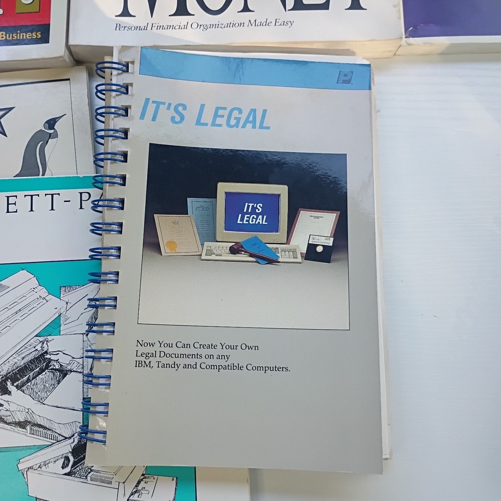 Lot Of 8 Vtg Computer Printer Software Books Clipart Microsoft Printmaster PFS - Picture 8 of 15